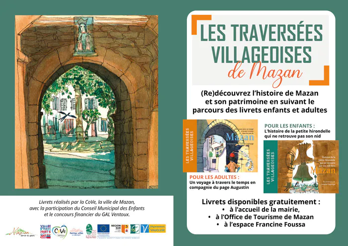 Visite libre du centre de Mazan avec les Traversées villageoises Centre-ville de Mazan Mazan