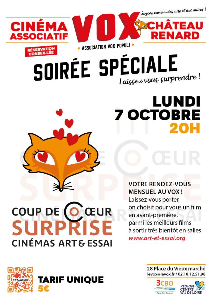 Soirée Spéciale Coup de Coeur Surprise Cinéma Art & Essai