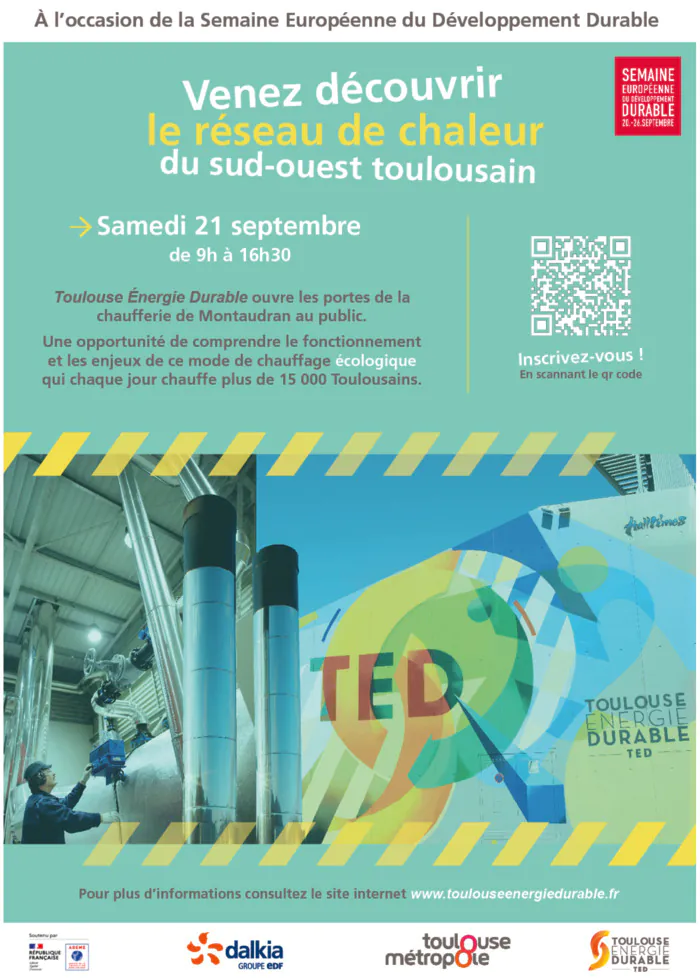 Découvrez le réseau de chaleur Toulouse Énergie Durable Chaufferie TED Toulouse