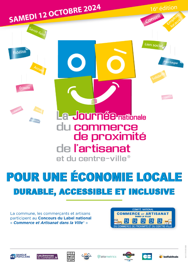 Journée Nationale du Commerce de Proximité de l'artisanat et du centre-ville