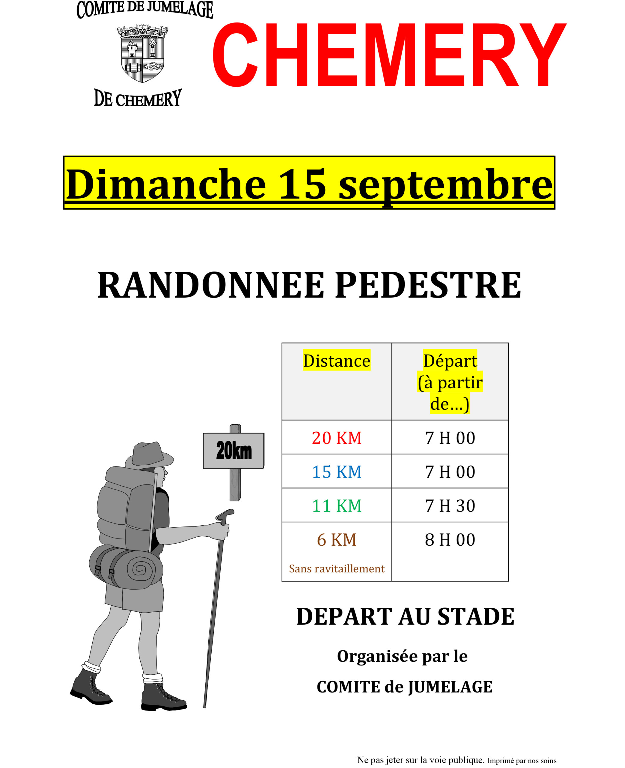 Randonnée pédestre à Chémery