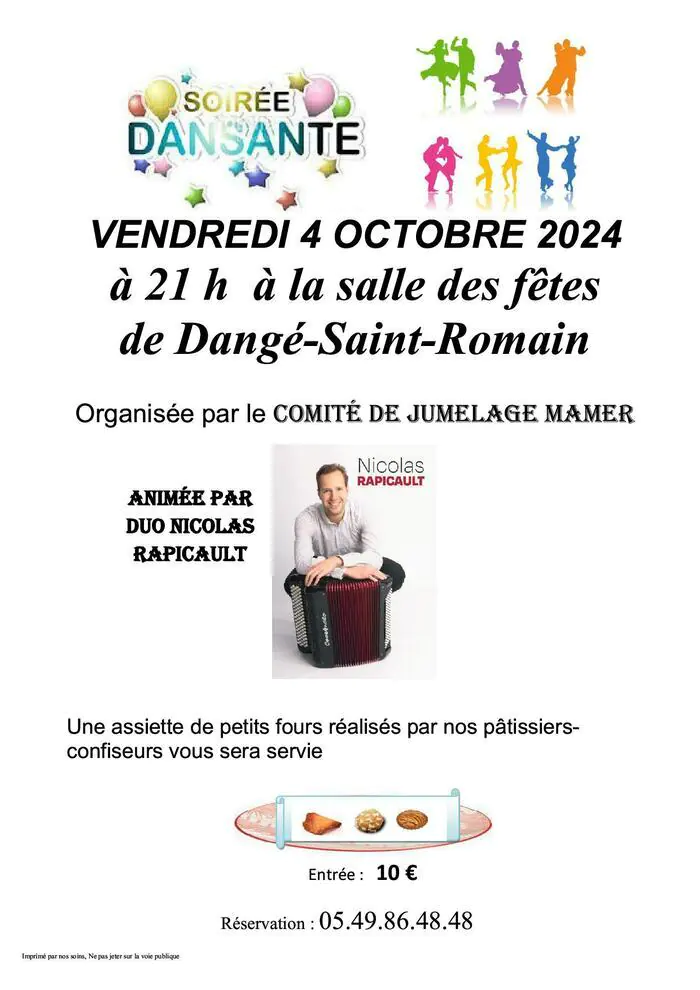 SOIRÉE DANSANTE LE 04/10 COMITÉ DE JUMELAGE MAMER