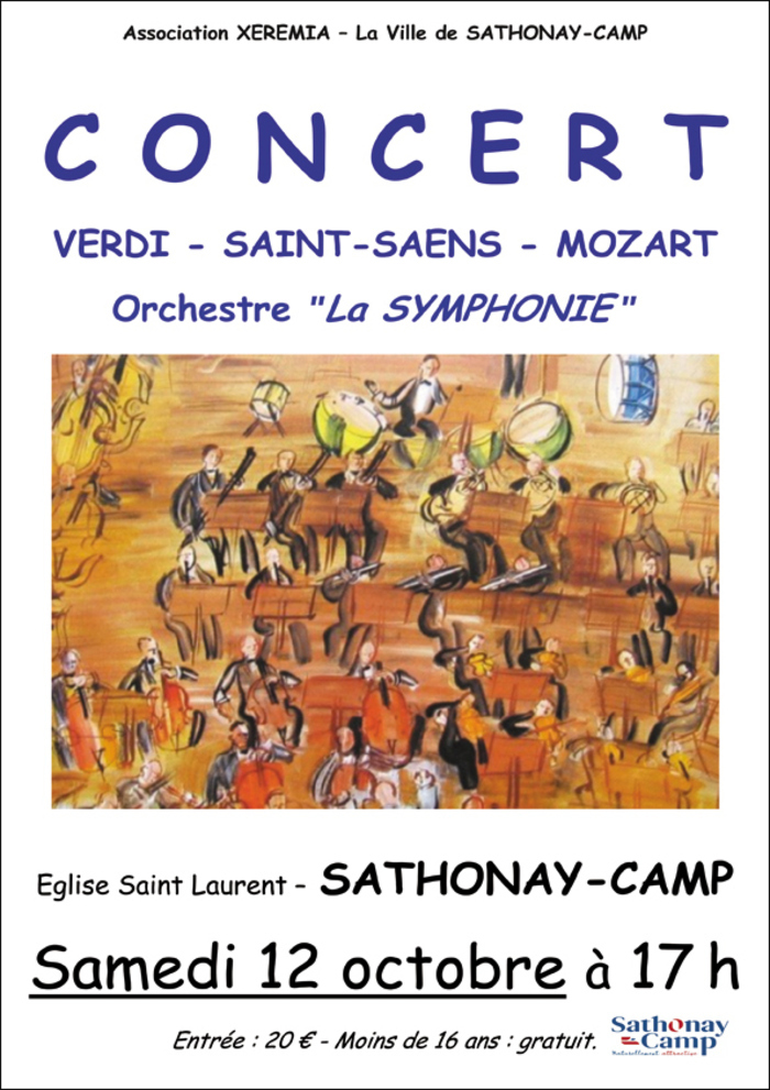 Concert symphonique eglise 5 avenue Paul Delorme Sathonay-Camp