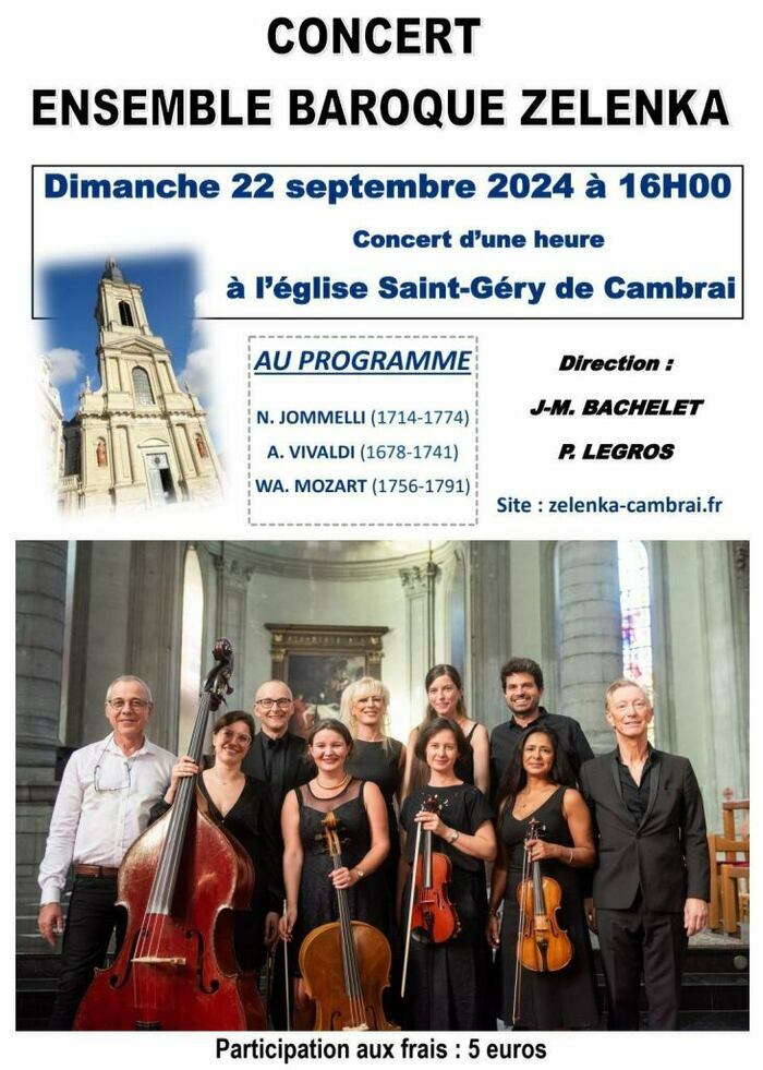 Concert ensemble baroque zelenka   - à l'église saint-géry de Cambrai Eglise Saint Géry Cambrai