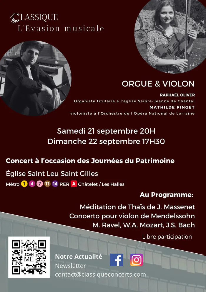 Concert Violon et Orgue - Classique