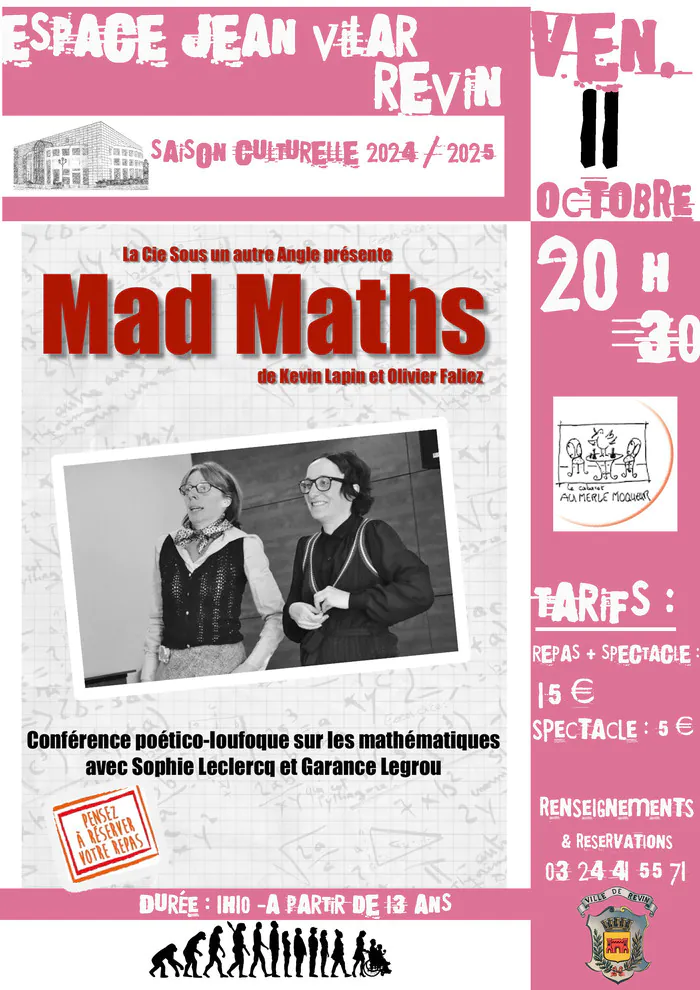 Mad Maths espace jean vilar Revin