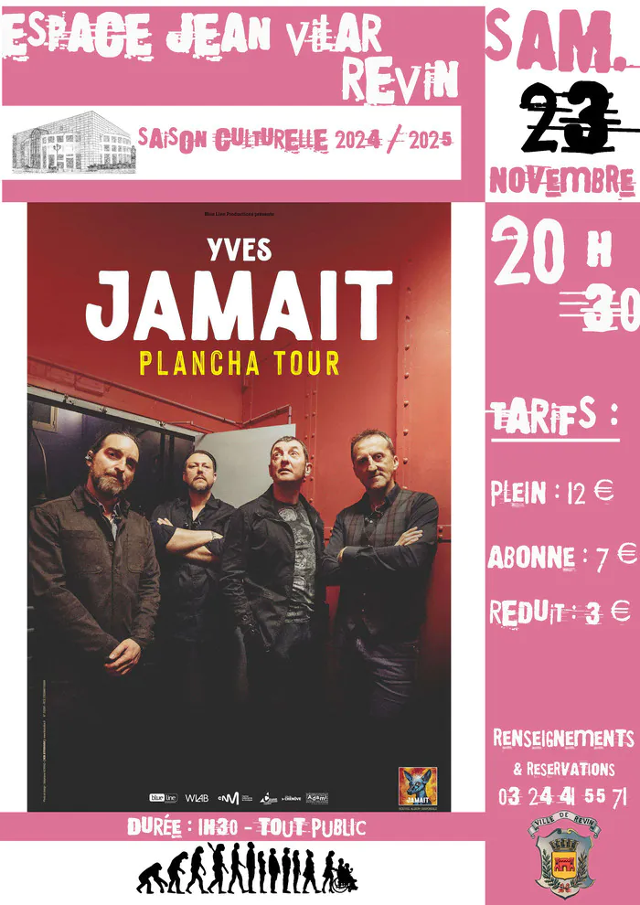 Yves Jamait «  Plancha Tour » espace jean vilar revin Revin