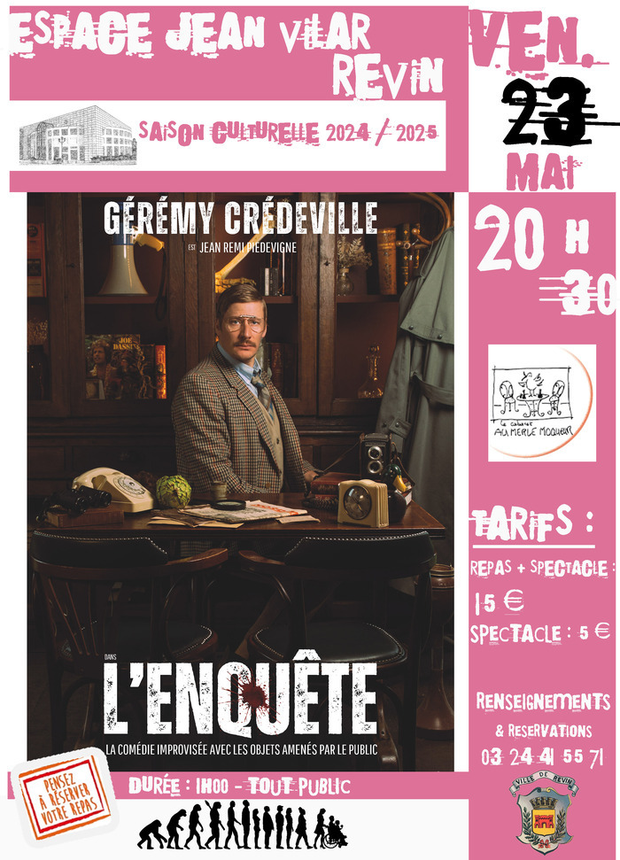 L’enquête par Gérémy Crédeville espace jean vilar revin Revin