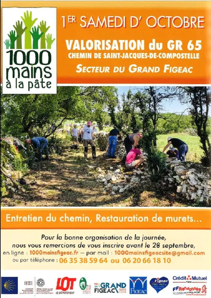 "1000 Mains à la Pâte" Valorisation du Chemin de Compostelle à Figeac