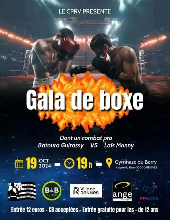 Gala de boxe Gymnase du Berry Rennes