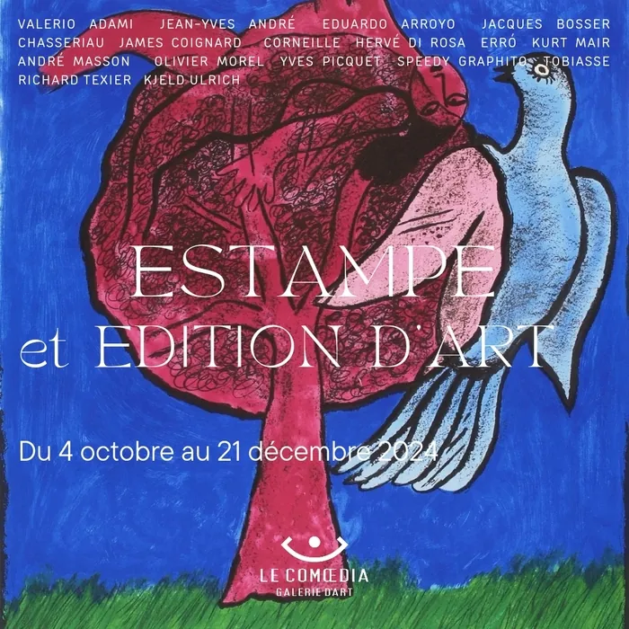 Exposition ESTAMPE ET EDITION D’ART à la Galerie d’Art Contemporain LE COMOEDIA Galerie d'art Le Comoedia Brest