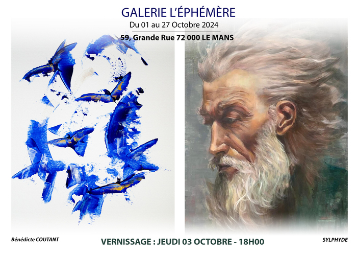 Vernissage d'Octobre galerie l'éphémère 59 grande rue 72000 le mans Le Mans