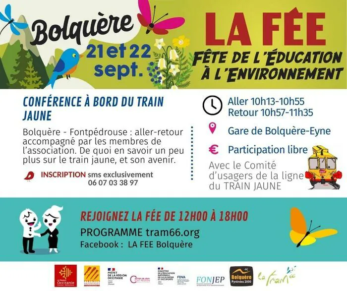 Conférence à bord du train jaune Gare de Bolquère-Eyne Bolquère