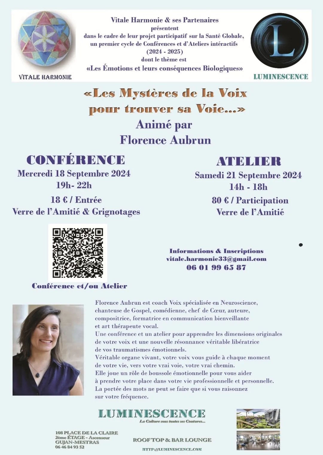 Conférence "Les Mystères de la Voix pour trouver sa Voie..."