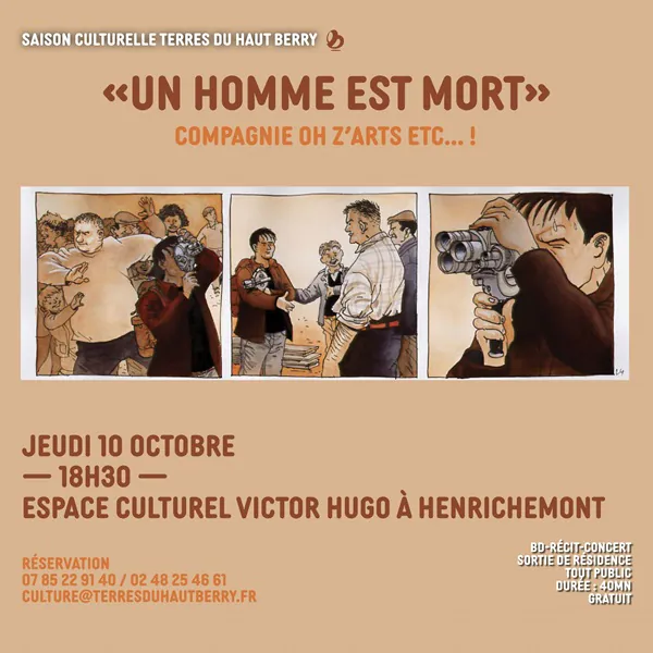 Spectacle "Un homme est mort"