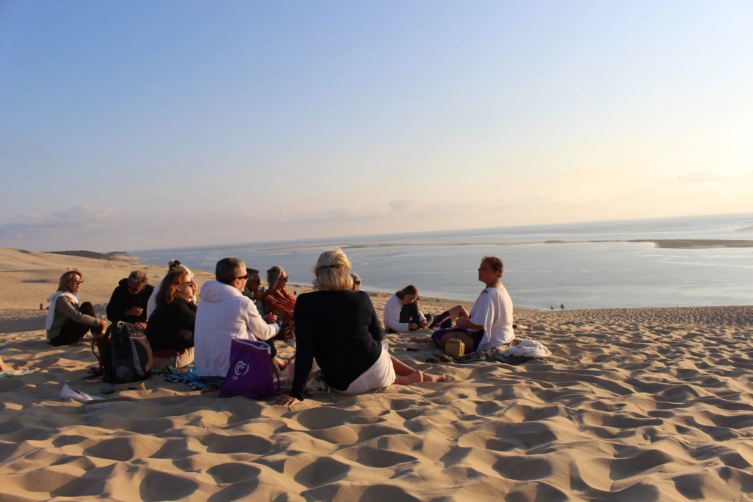 Balade commentée de la Dune du Pilat au coucher du soleil