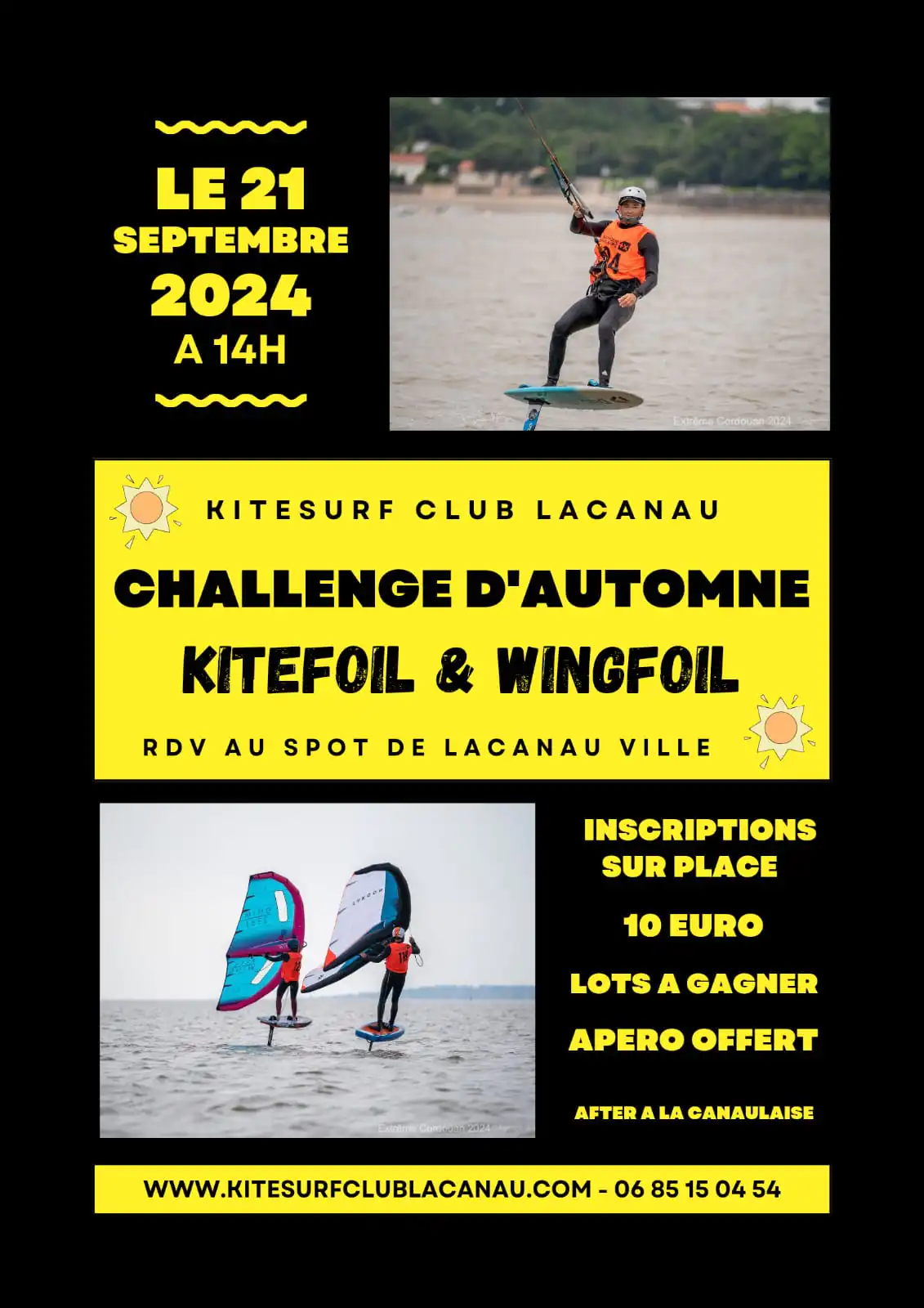 Challenge d'automne Kitefoil & Wingfoil inscription sur place