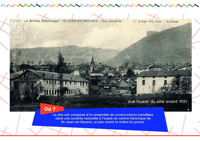 Rétrospective de l'histoire de l'usine de tissage - frise chronologique géante - L'artsolite L'artsolite Saint-Jean-en-Royans