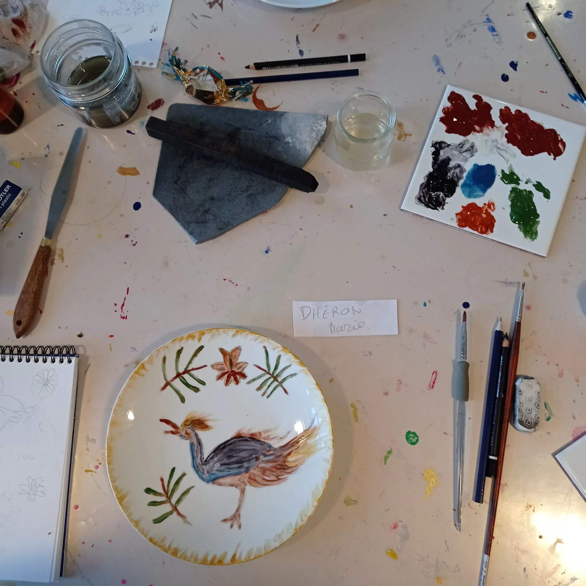 Visite-atelier adultes Peinture sur porcelaine avec l'artiste Garance Créations