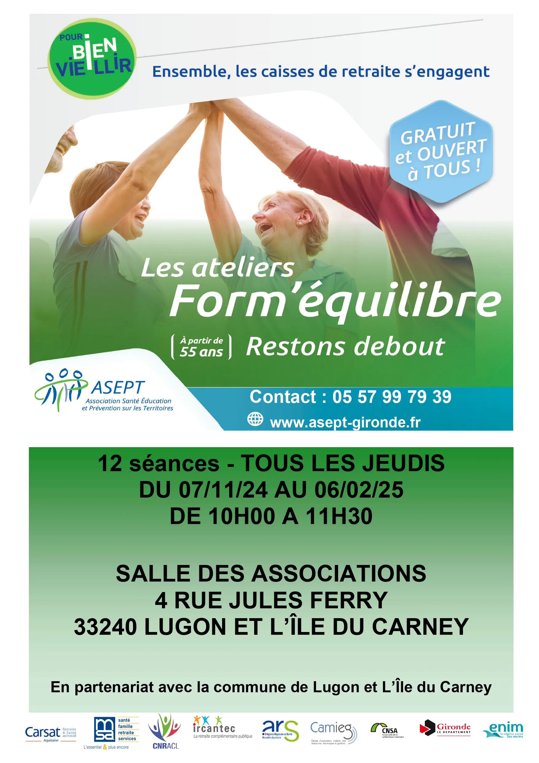 Atelier Form'équilibre pour seniors