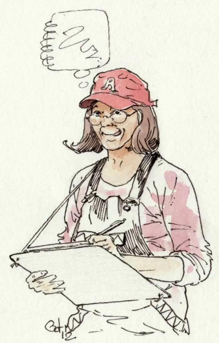 Stage d'aquarelle avec Catherine Gout Maison de la Boétie Sarlat-la-Canéda