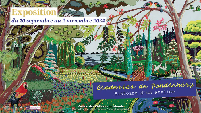 Visite guidée de l'exposition "Broderies de Pondichéry