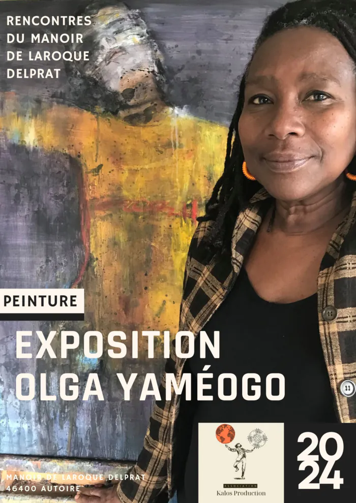 Vernissage de l'exposition de peintures d'Olga Yaméogo et photographies d'Etienne Brunet Manoir de Laroque Delprat Autoire