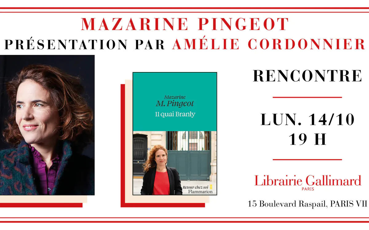 Mazarine Pingeot présente « 11 quai Branly » à la Librairie Gallimard Librairie Gallimard Paris