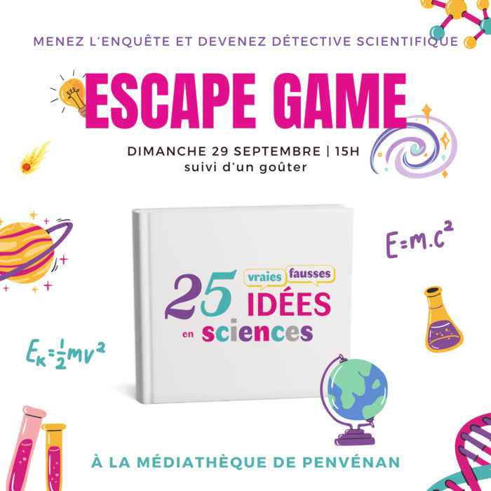 Escape Game Médiathèque Anatole Le Braz Penvénan