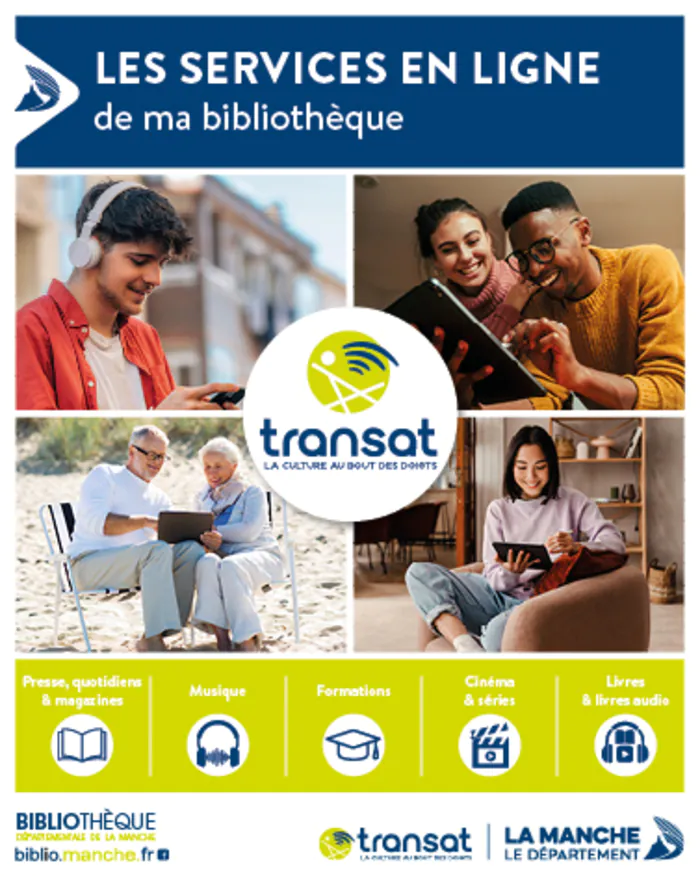 Atelier « Présentation de l’offre numérique Transat » Médiathèque de Coutances Coutances