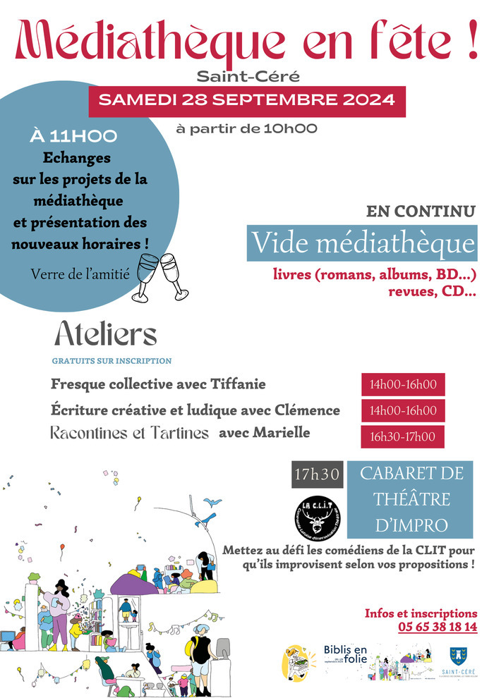 Fête de la médiathèque Médiathèque de Saint Céré Saint-Céré