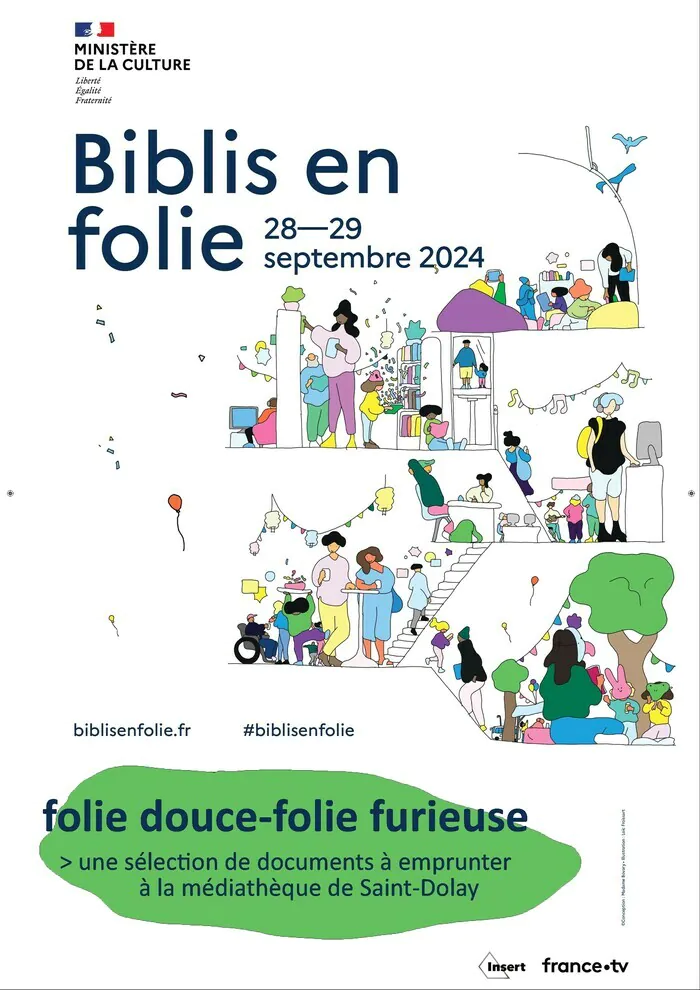 Folie douce - Folie furieuse : une sélection de documents à emprunter Médiathèque de Saint-Dolay Saint-Dolay