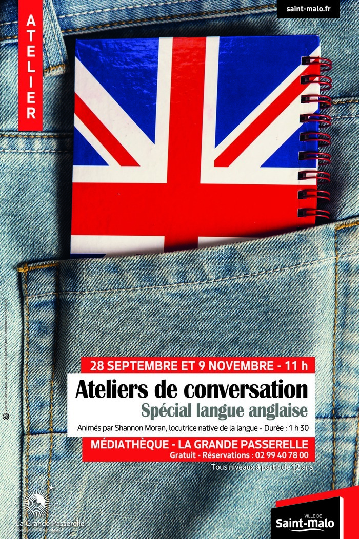 Atelier de conversation - Spécial langue anglaise Médiathèque La Grande Passerelle Saint-Malo