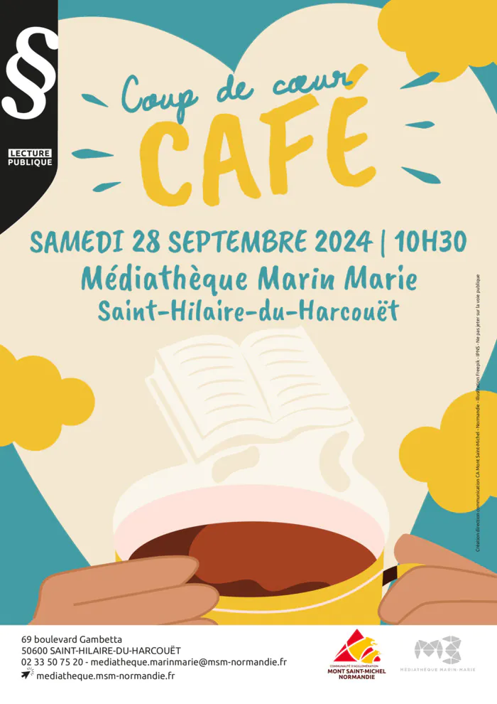 Coup de cœur café Médiathèque Marin Marie Saint-Hilaire-du-Harcouët