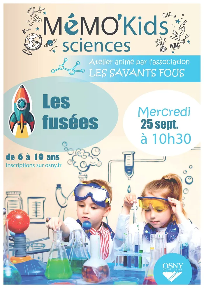 MéMO'Kids Sciences : Les Fusées Médiathèque MéMO 2 place des Impressionnistes 95520 Osny Osny