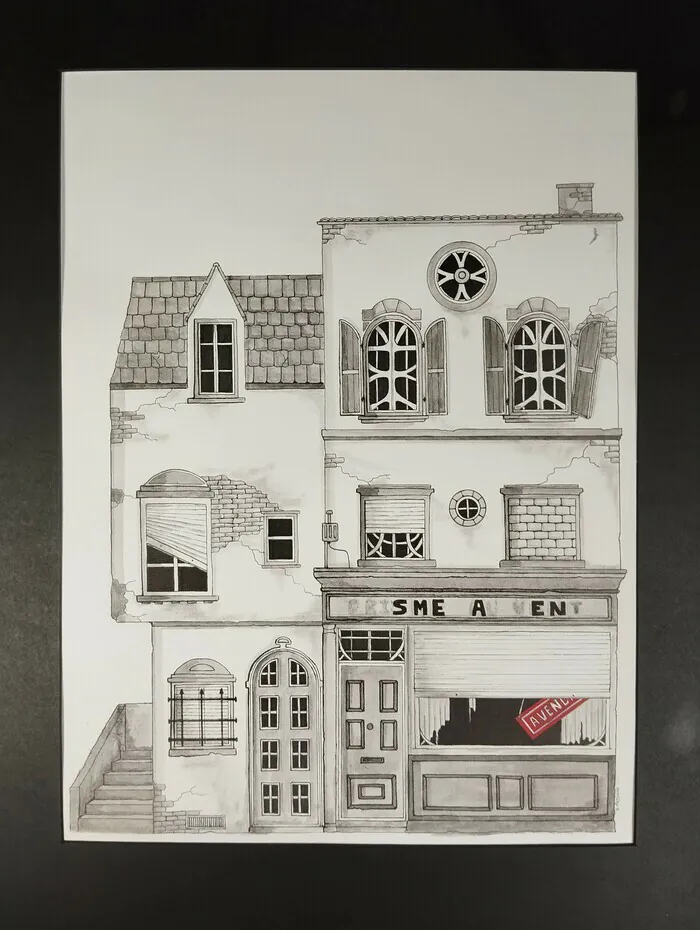 Dessiner sa maison à la manière de Sarah Meziane Médiathèque Municipale Saint-Thurien