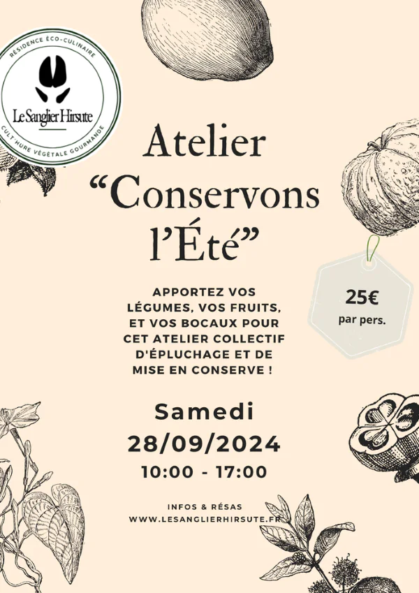 Atelier "Conservons l'été"