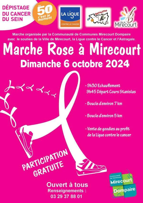 MARCHE ROSE À MIRECOURT