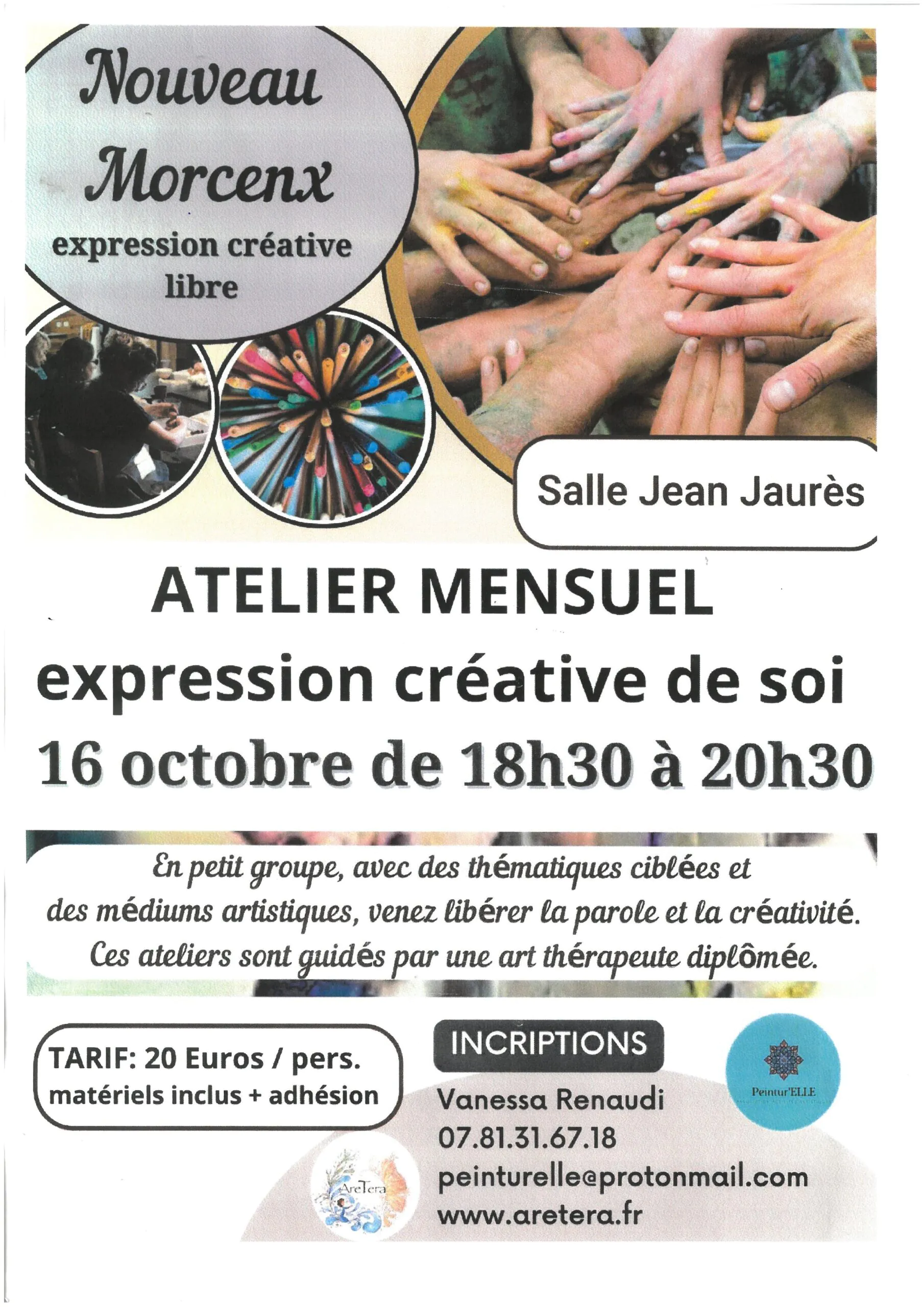 Atelier Mensuel expression créative de soi