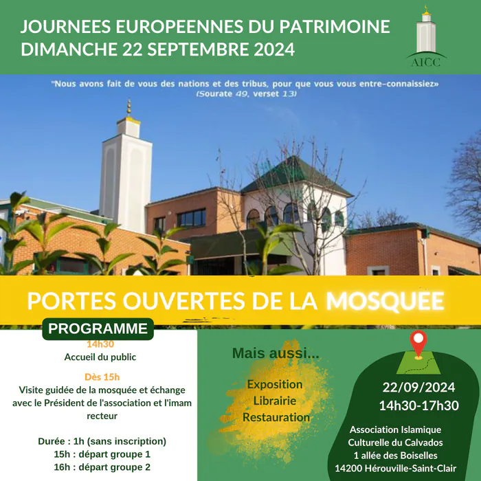 Portes ouvertes de la mosquée Mosquée de Hérouville St-Clair Hérouville-Saint-Clair