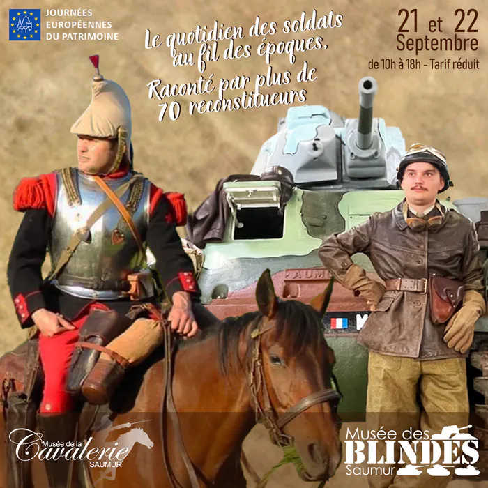 Animations "reconstitueurs journées européennes du patrimoine" Musée de la Cavalerie Saumur