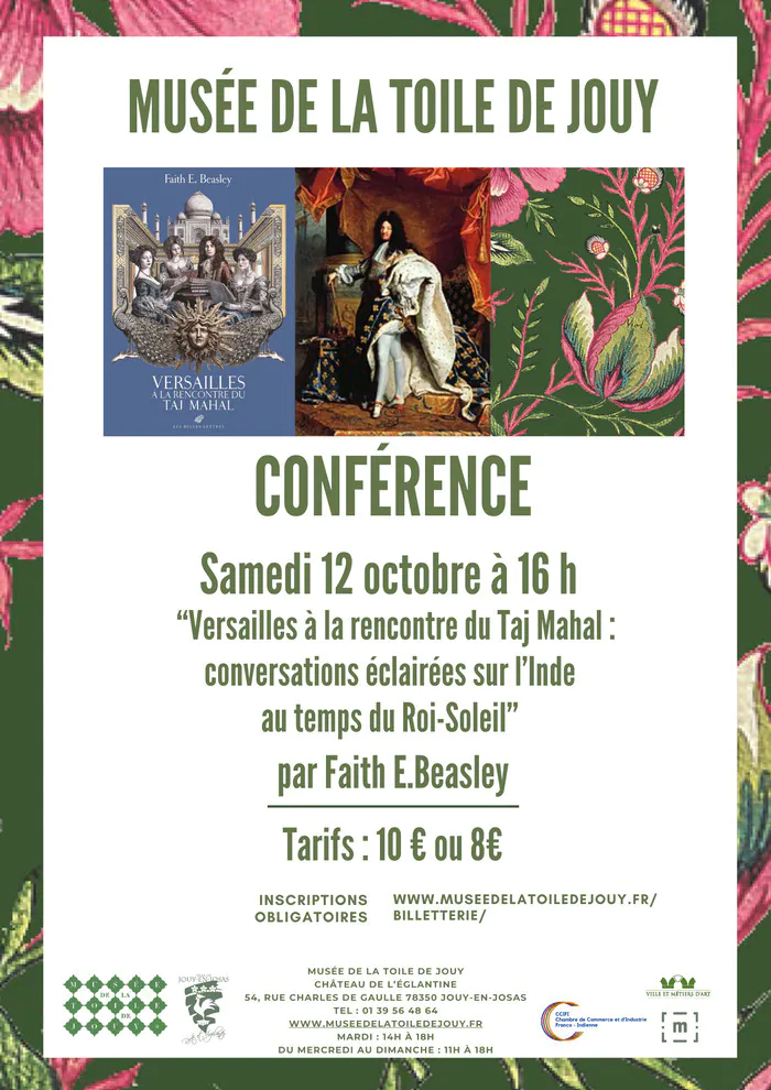 "Versailles à la rencontre du Taj Mahal" : la nouvelle conférence de Faith E. Beasley