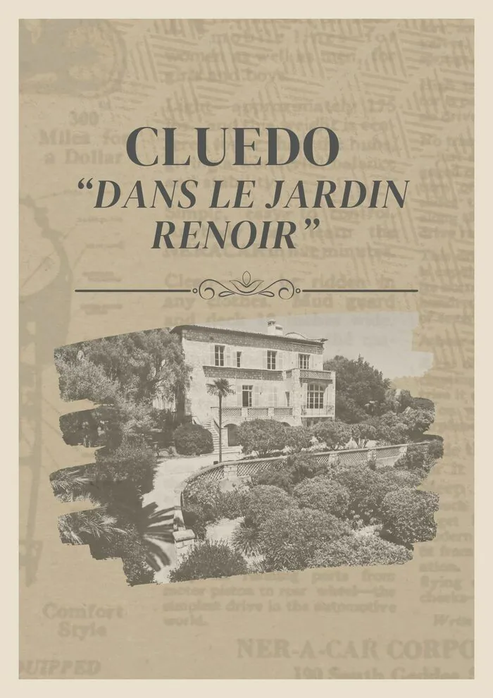 Cluedo géant dans les jardins du musées Renoir Musée Renoir Cagnes-sur-Mer