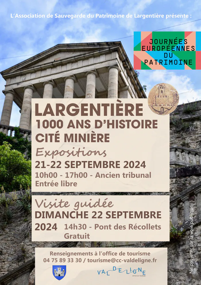 Visite commentée de la cité médiévale de Largentière Office Intercommunal de Tourisme du Val de Ligne Largentière