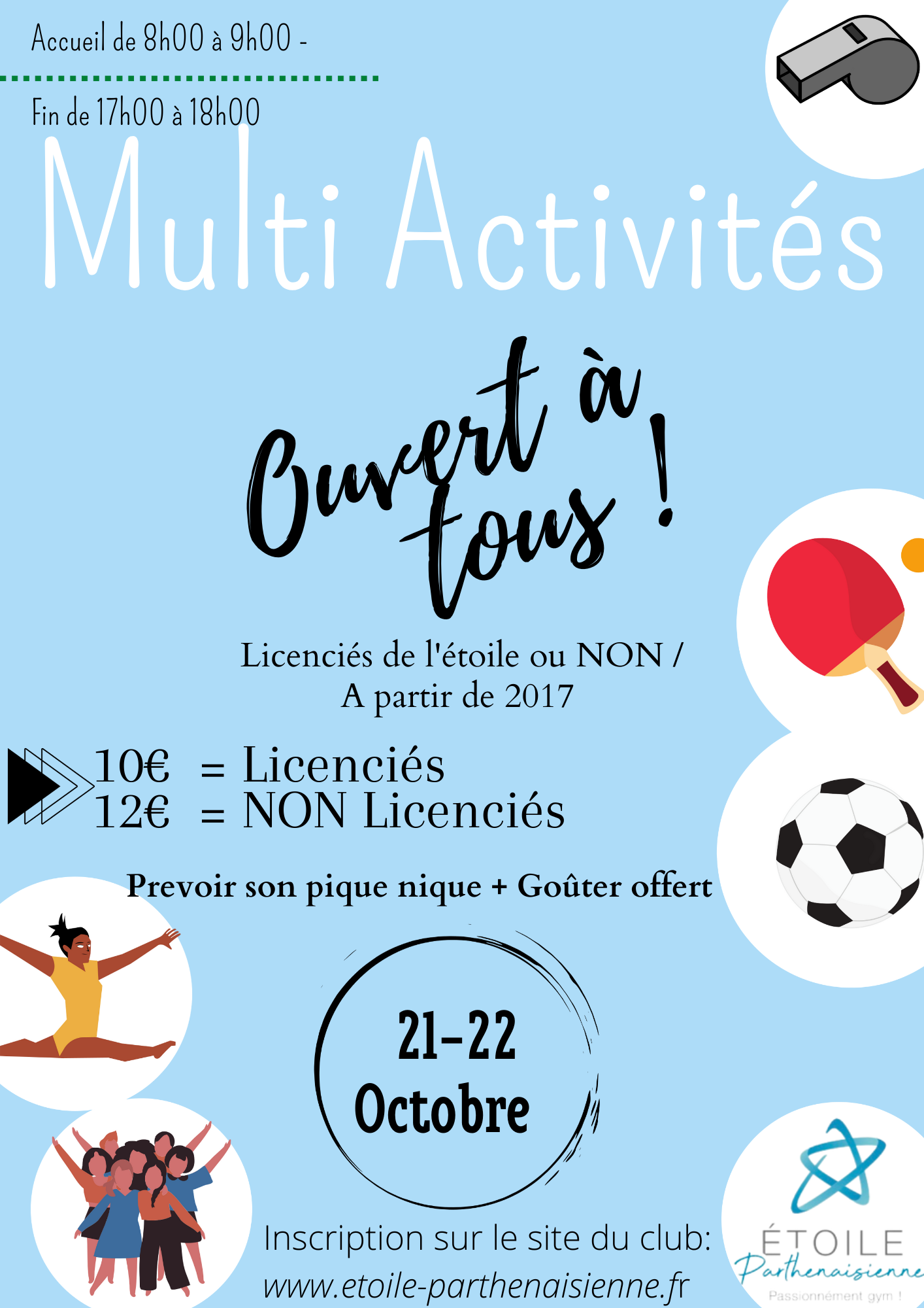 Journées multi-activités Etoile Parthenaisienne