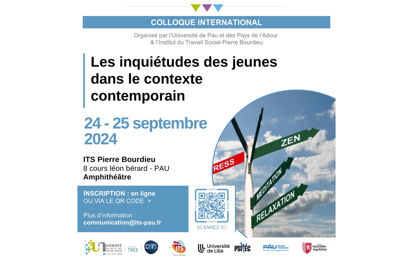 Colloque international sur "Les inquiétudes des jeunes dans le contexte contemporain"