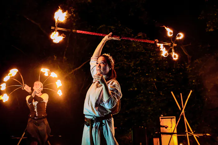 Spectacle de pyrotechnie Les flamboyants Petit-château