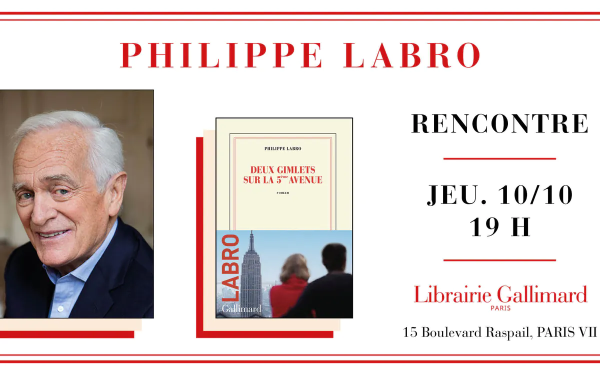 Philippe Labro présente « Deux Gimlets sur la 5ème avenue » à la Librairie Gallimard Librairie Gallimard Paris