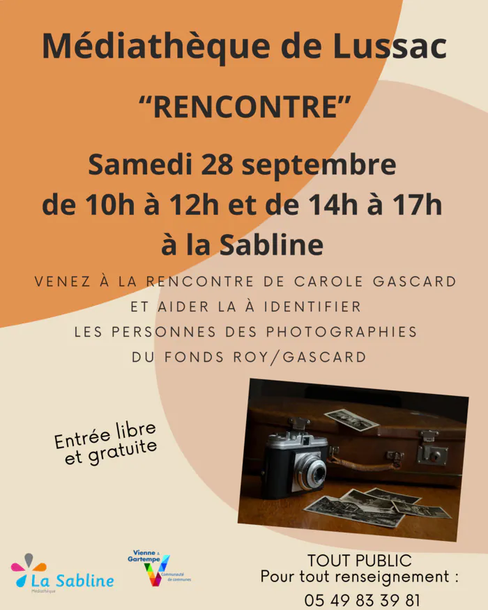 Rencontre à la médiathèque Pôle culturel La Sabline Lussac-les-Châteaux