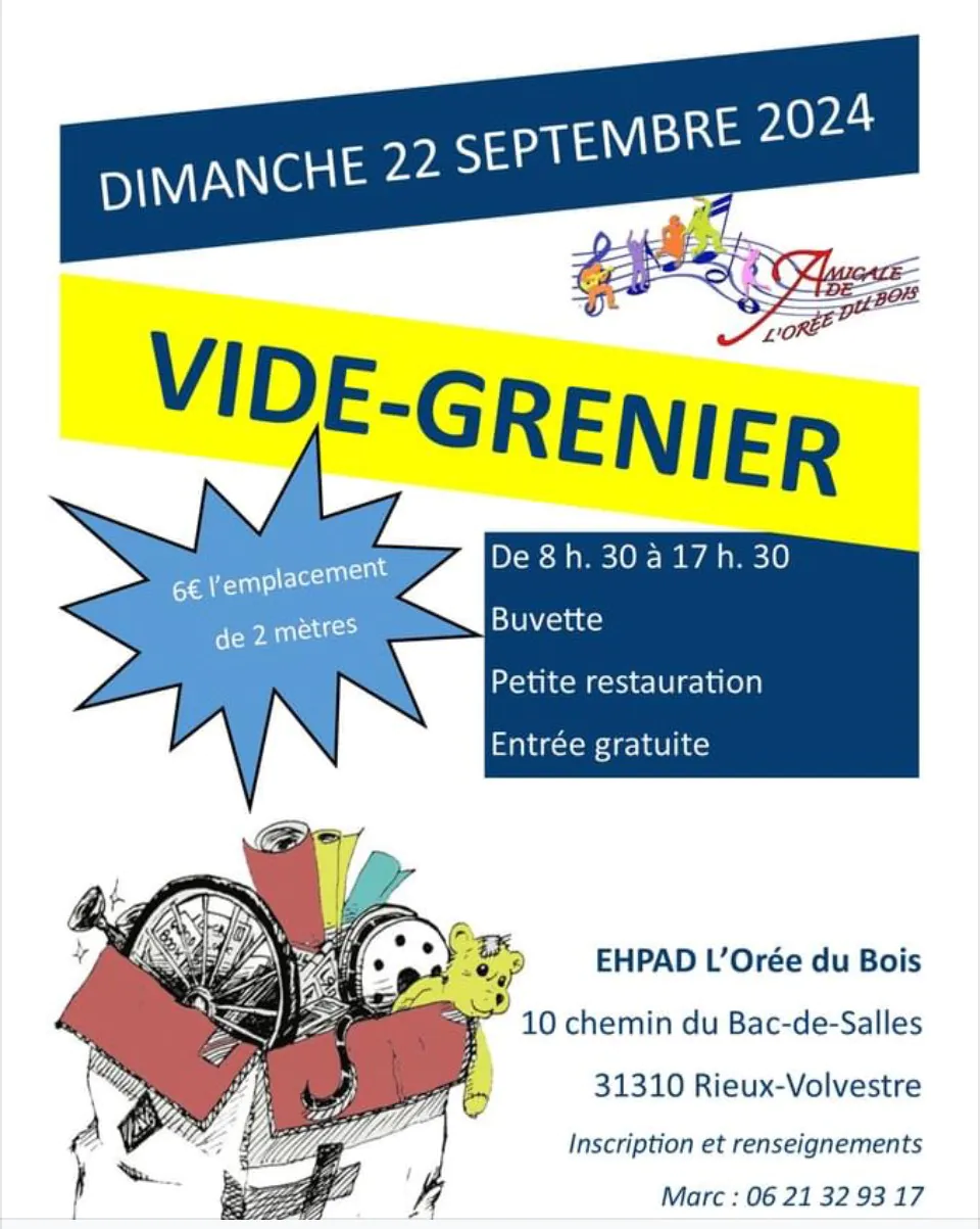 VIDE GRENIER EPHAD L'ORÉE DU BOIS